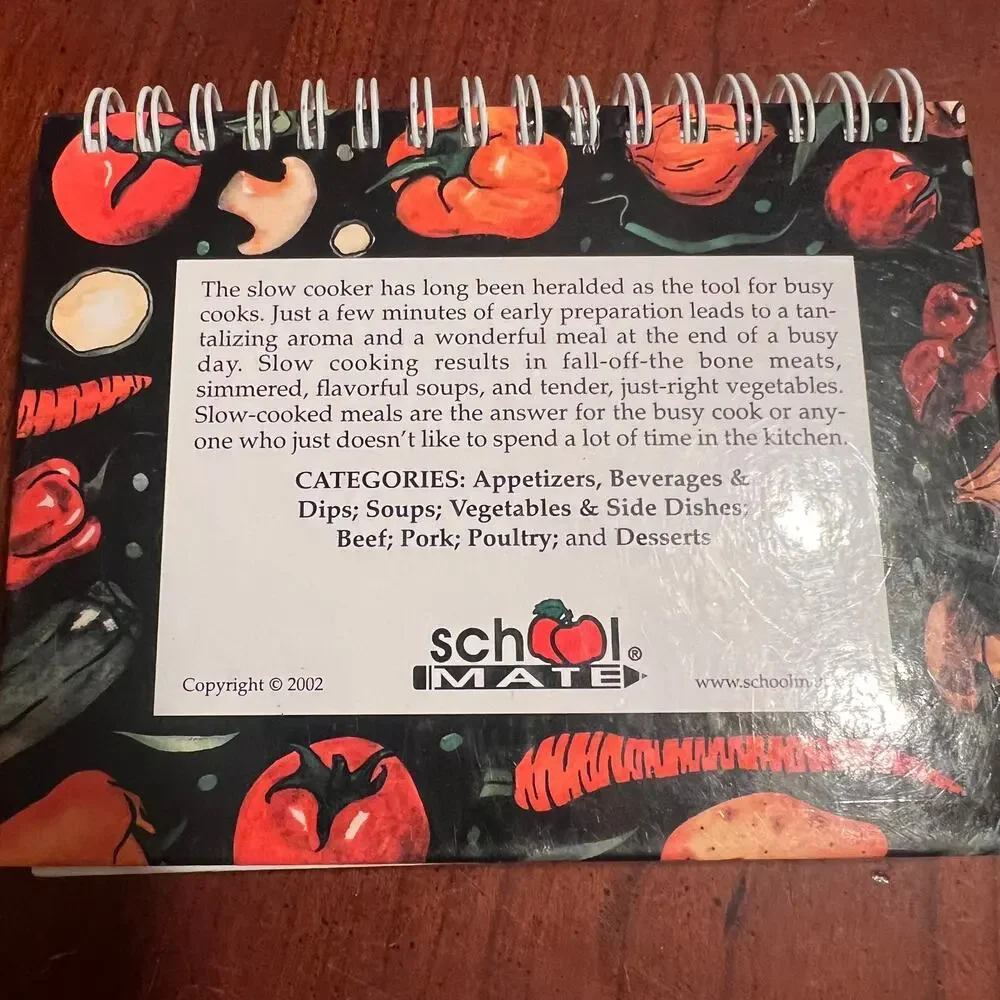 Crockery Cookbook Flip Book School Mate Publishing Recipes Crockpot One Pot Meal